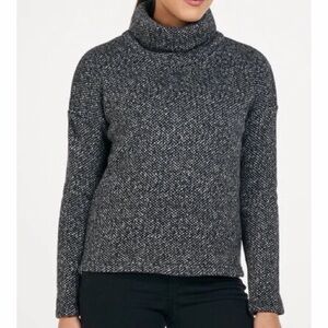 Columbia Chillin Fleece Turtleneck Pullover Multi Color Sweater XL Grey Black